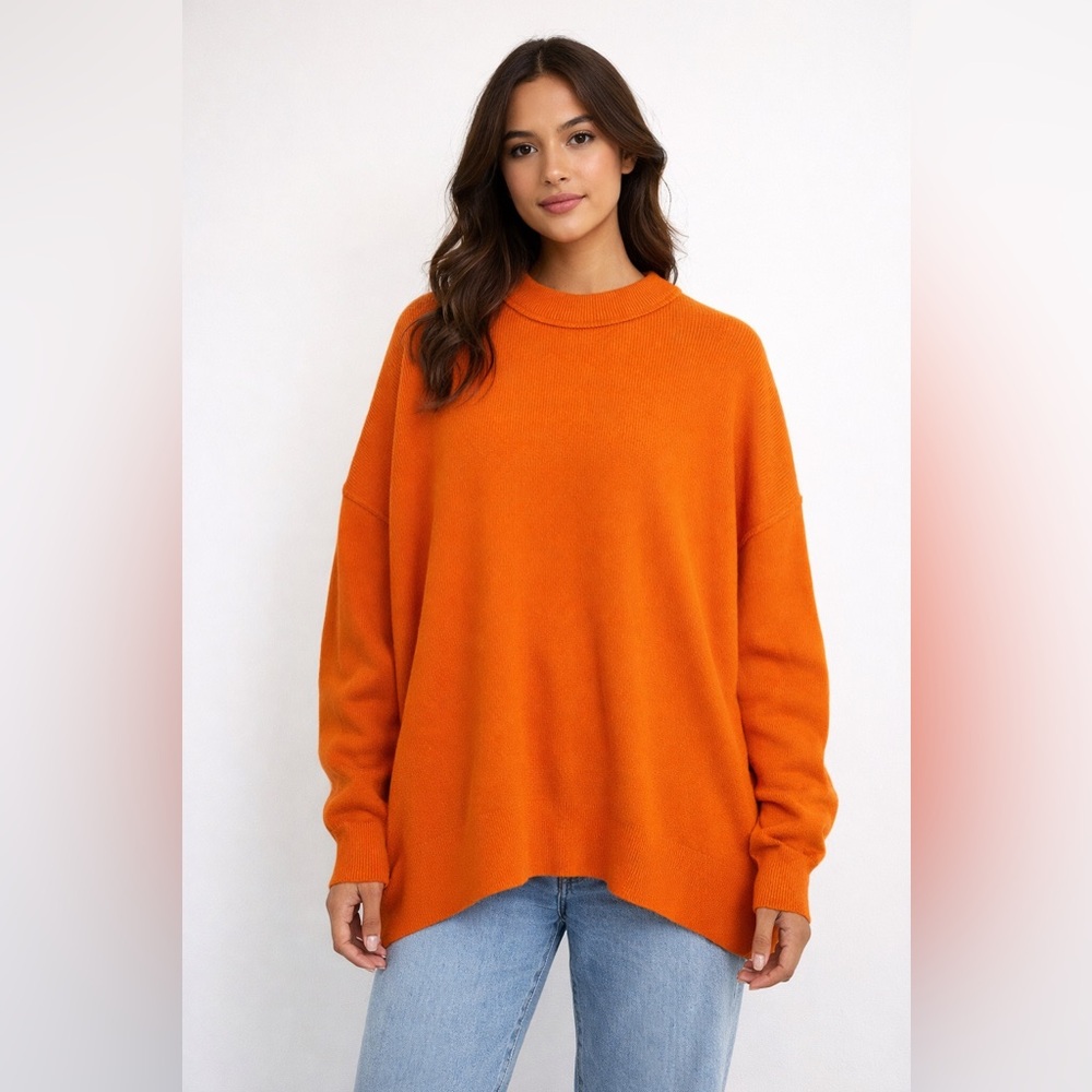 LILLUSORY Orange Oversized Batwing Sweater – XL/XXL Fit